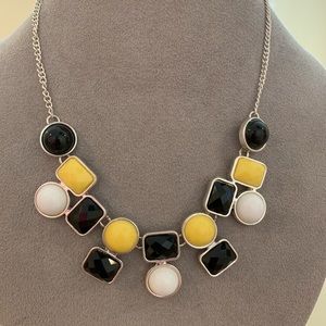 Yellow/Black/White Necklace